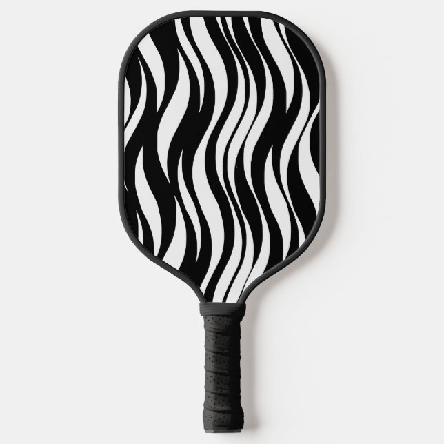 Raquette De Pickleball Vagues - Noir (Recto)