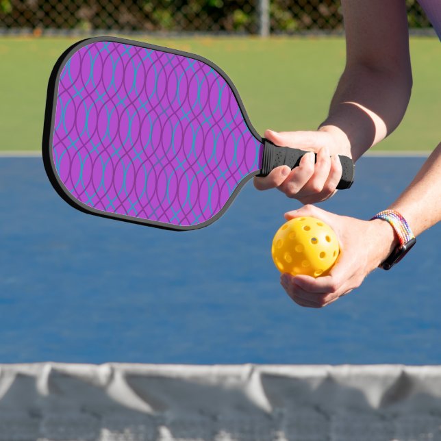 Raquette De Pickleball Vagues violettes (Insitu)