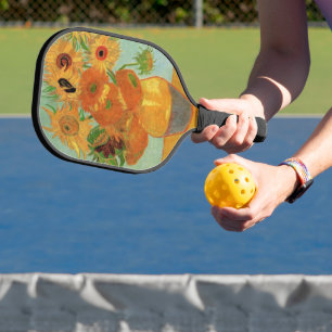 Raquette De Pickleball Vase avec douze tournesols de Vincent van Gogh