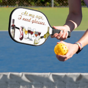 Raquette De Pickleball Verres à vin SlipperyJoe's jeu de mots coquin roug