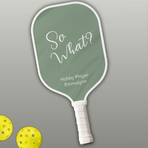 Raquette De Pickleball Vert crémeux. Alors Quoi ? Joueur