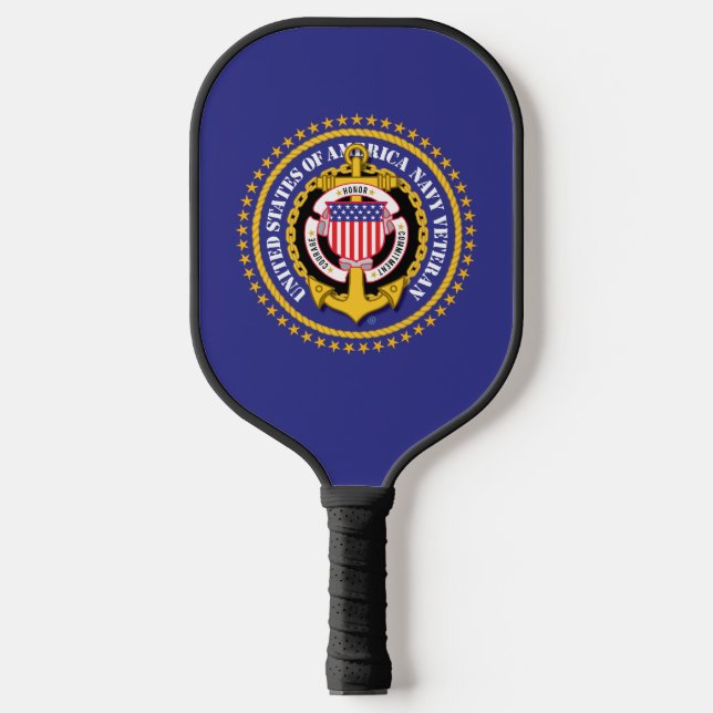 Raquette De Pickleball Vétéran de la marine (Recto)