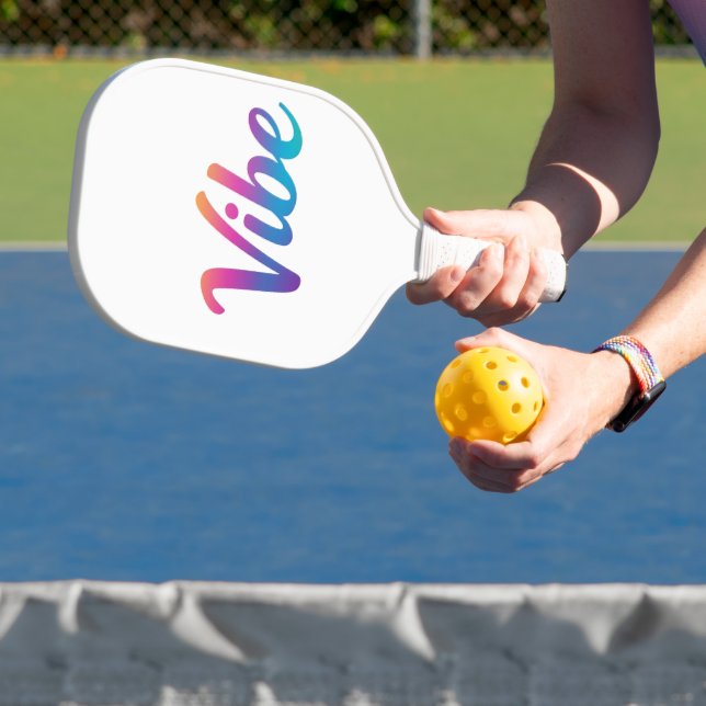 Raquette de Pickleball Vibe Rainbow Script – (Insitu)