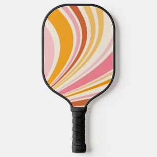 Raquette De Pickleball Vibes rétro colorées