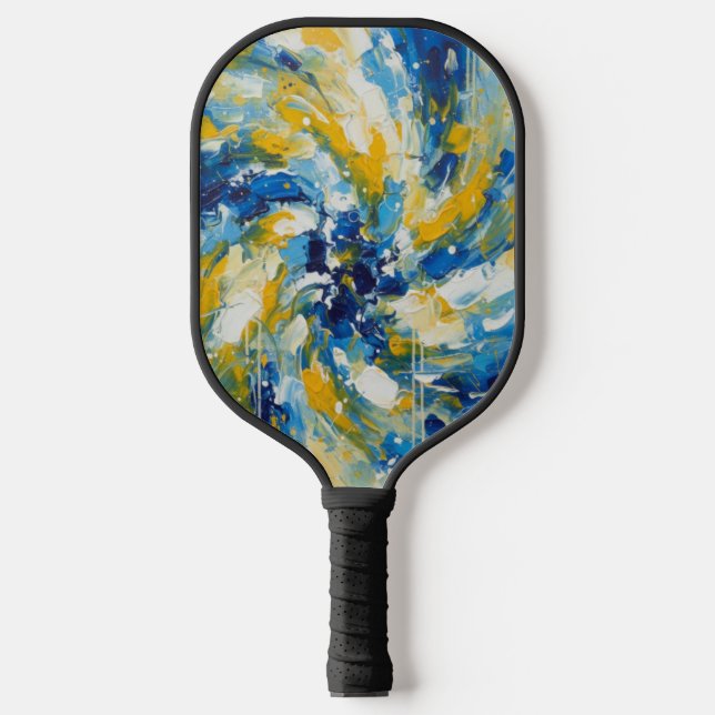 Raquette De Pickleball Vibrant Whispers on Fabric (Recto)