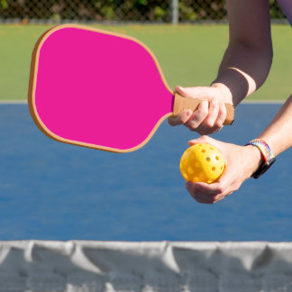 Raquette De Pickleball Vif Rose Chaud Minimaliste Pickleball Professionne