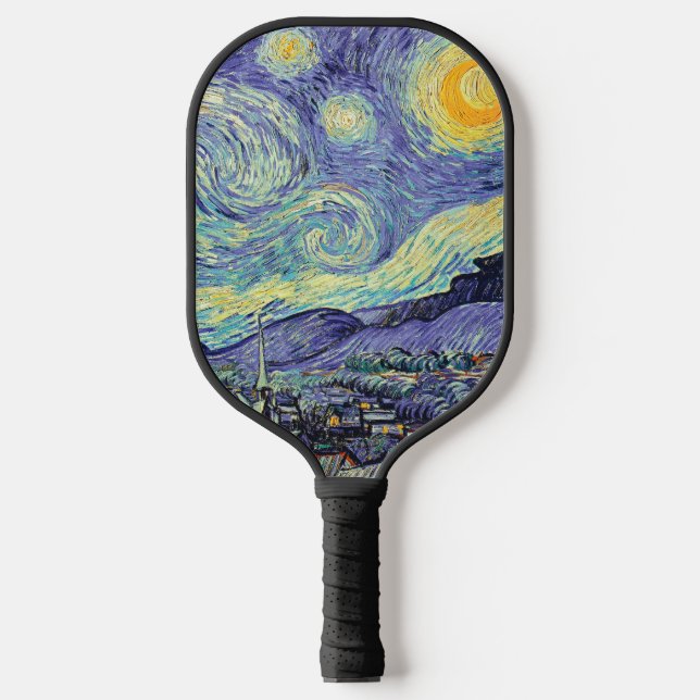 Raquette De Pickleball Vincent Van Gogh La Nuit étoilée (Recto)
