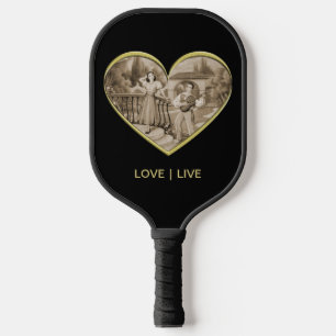 Raquette De Pickleball Vintage couple Romance, homme et femme amour