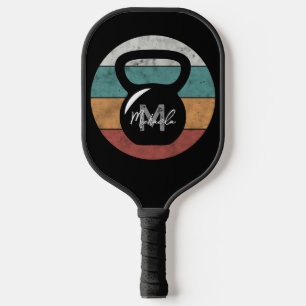 Raquette De Pickleball Vintage kettlebell personnalisé nom monographique 