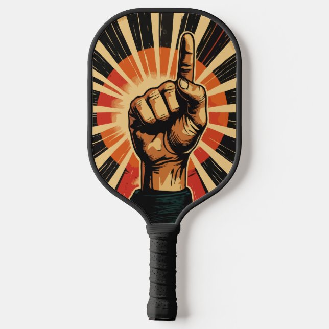 Raquette De Pickleball Vintage Retro Main  (Verso)