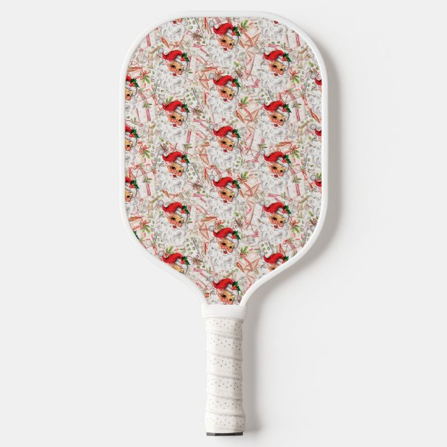 Raquette De Pickleball Vintage Santa Pickleball Paddle (Recto)