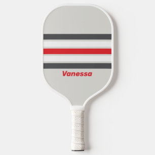 Raquette De Pickleball Vintage Wingtip divisé avec Rayures et Nom