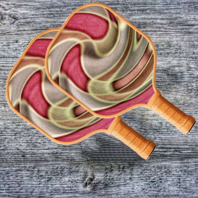 Raquette De Pickleball Vitesse vive (These vibrant swirls of color, are sure to draw you, to this Vivid Velocity Pickleball Paddle!)