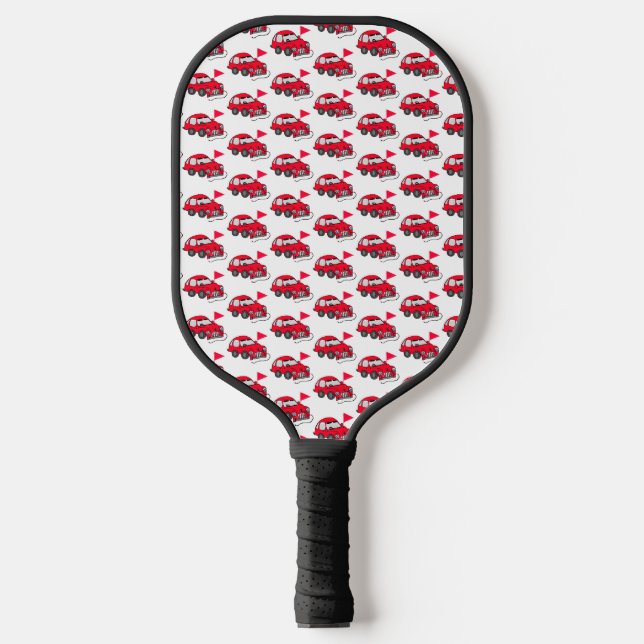 Raquette de Pickleball Voiture Électrique Rouge (Recto)