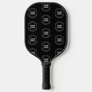 Raquette De Pickleball Votre logo et votre texte modifiable Motif répét