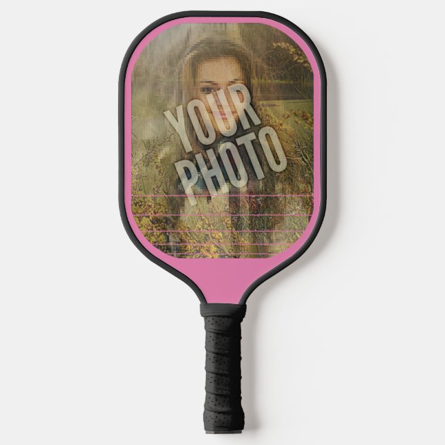 Raquette De Pickleball Votre photo Gradès Stripes Pickleball Paddle (Recto)