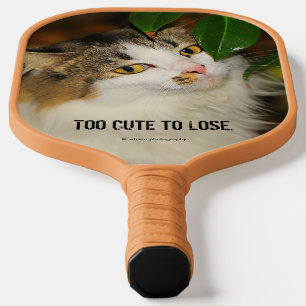 Raquette De Pickleball Whimsical Le Chat et la Camellia