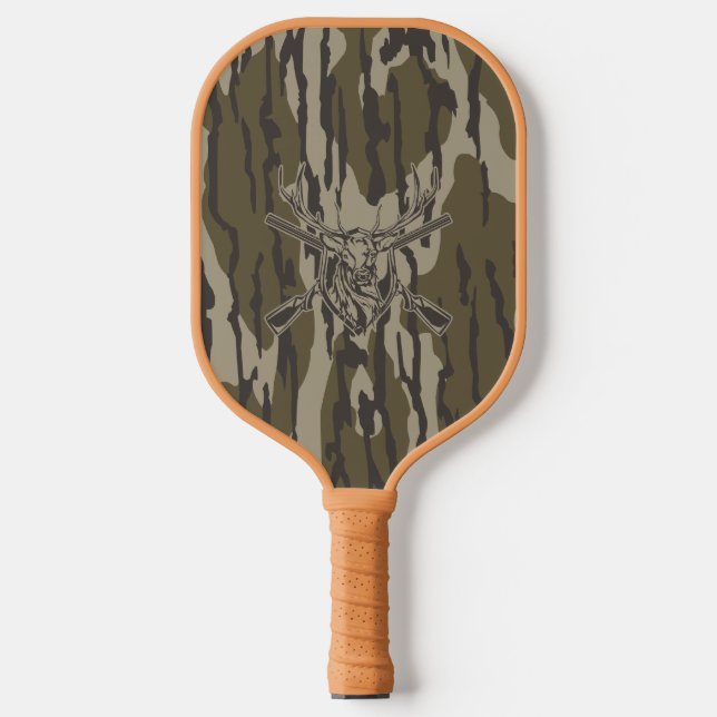Raquette De Pickleball Whitetail Deer Bottomland Camo Chasse Rifle Botto (Recto)