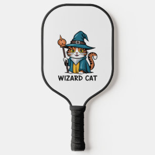 Raquette De Pickleball Wizard Chat avec étoiles amoureux des chats magiqu