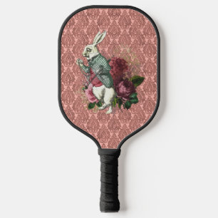 Raquette De Pickleball Wonderland White Rabbit Floral