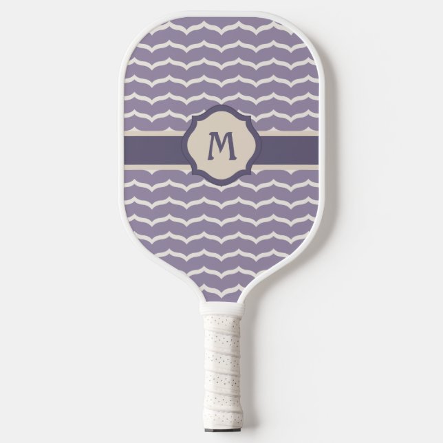 Raquette De Pickleball Zigzag fleuri (Recto)