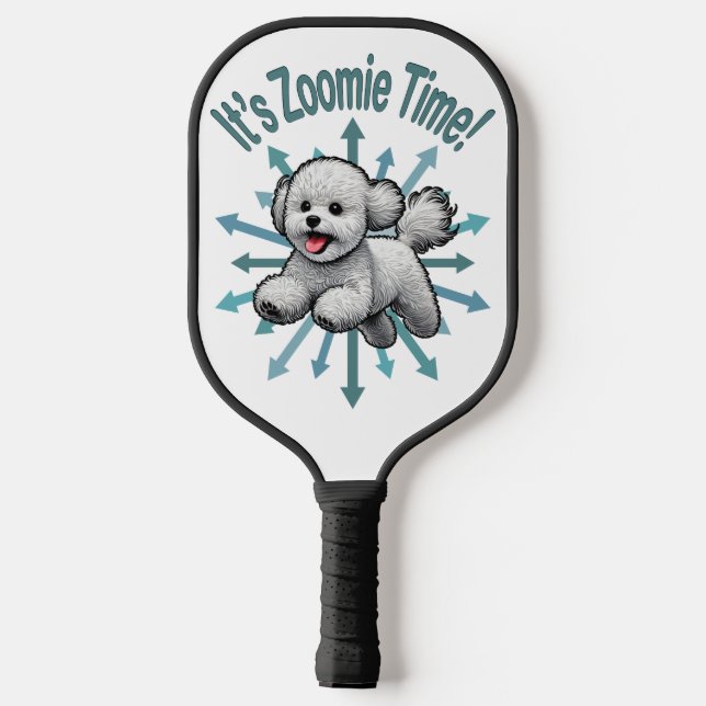 Raquette De Pickleball Zoomie Time Bichon Frise (Verso)