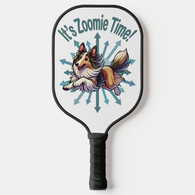 Raquette De Pickleball Zoomie Time Collie (Recto)