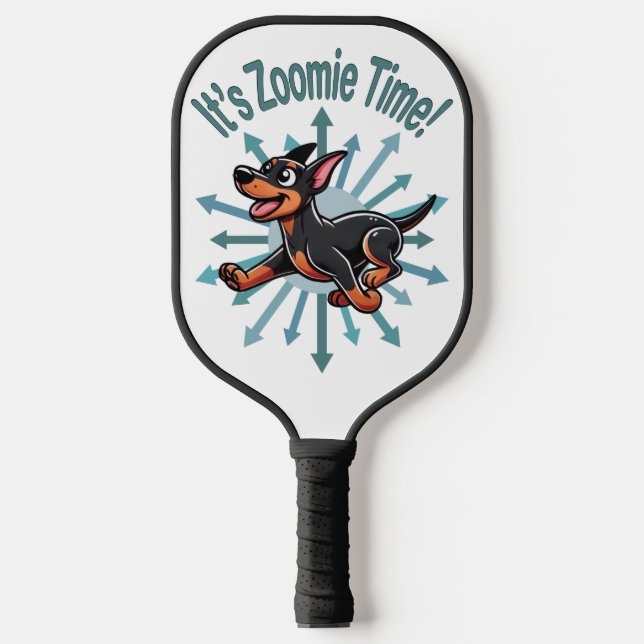 Raquette De Pickleball Zoomie Time Doberman Pincher (Recto)