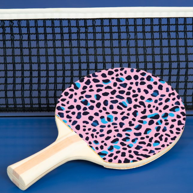 RAQUETTE DE PING PONG キュートでワイルドなピンクヒョウ柄 (Insitu)