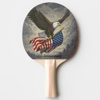 Raquette De Ping Pong 250 Anniversary USA Freedom 2026, American Flag Pi