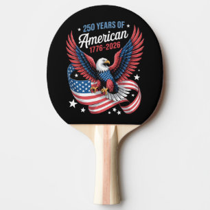 Raquette De Ping Pong 250e anniversaire aigle patriotique États-Unis