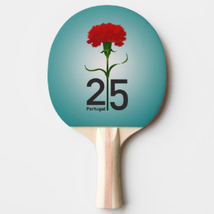 Raquette De Ping Pong 25 avril, Révolution de la Carnation, Portugal