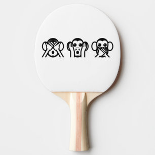 Raquette De Ping Pong 3 singes sages Emoji