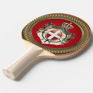 Raquette De Ping Pong [400] Ordre de Malte - Armoiries de SMOM