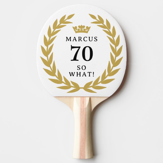 Raquette De Ping Pong 70 Alors, quel drôle Laurel Wreath Crown 70e anniv (Devant)