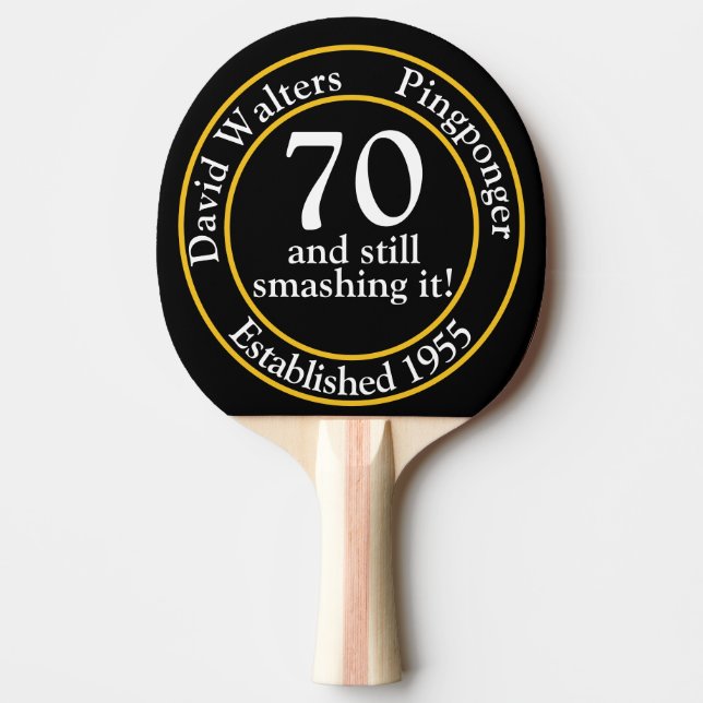 Raquette De Ping Pong 70e anniversaire ping pong champ (Devant)
