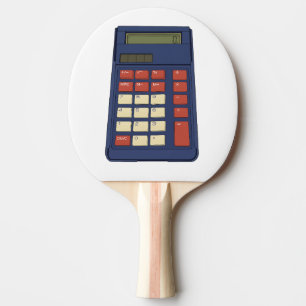 Raquette De Ping Pong 80's 90's Calculator Math School Nostalgia