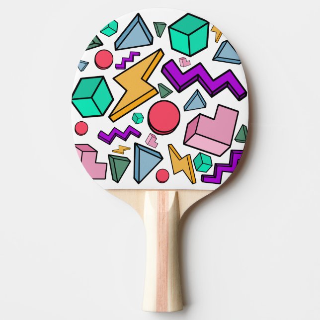 Raquette De Ping Pong 80s esthétique Vintage rétro (Devant)
