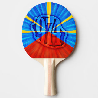Raquette De Ping Pong 974 Ile de la Réunion - Drapeau réunionnais