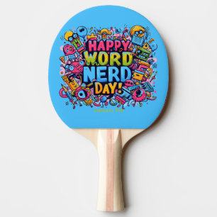 Raquette De Ping Pong 9 janvier - Journee des mordus de mots