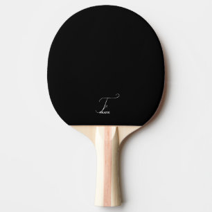 Raquette de Ping Pong à monogramme noir