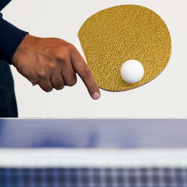 Raquette de Ping Pong à Texture Dorée – Style Impr (Insitu)