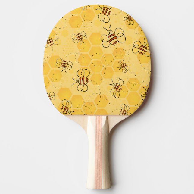 Raquette De Ping Pong Abeille Bourdonnante Abeilles Mignonnes  (Devant)
