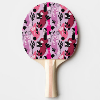 Raquette De Ping Pong Abstract Botanics