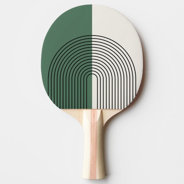 Raquette De Ping Pong Abstraction Bohème Moderne (Devant)