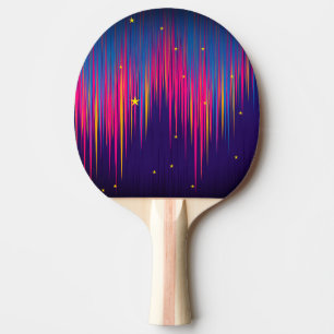 Raquette De Ping Pong Abstrait Aurora Borealis coloré