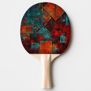 Raquette De Ping Pong Abstrait Cool coloré moderne Motif artistique