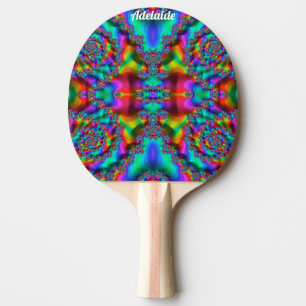 Raquette De Ping Pong ADELAIDE ~ DISCO BALL ~ Original Fractal ~
