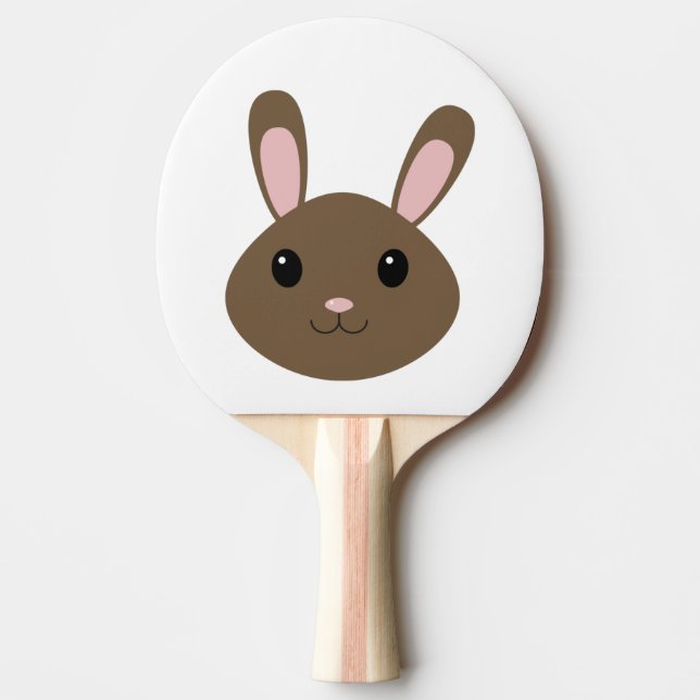 Raquette De Ping Pong Adorable Lapin Brown (Devant)