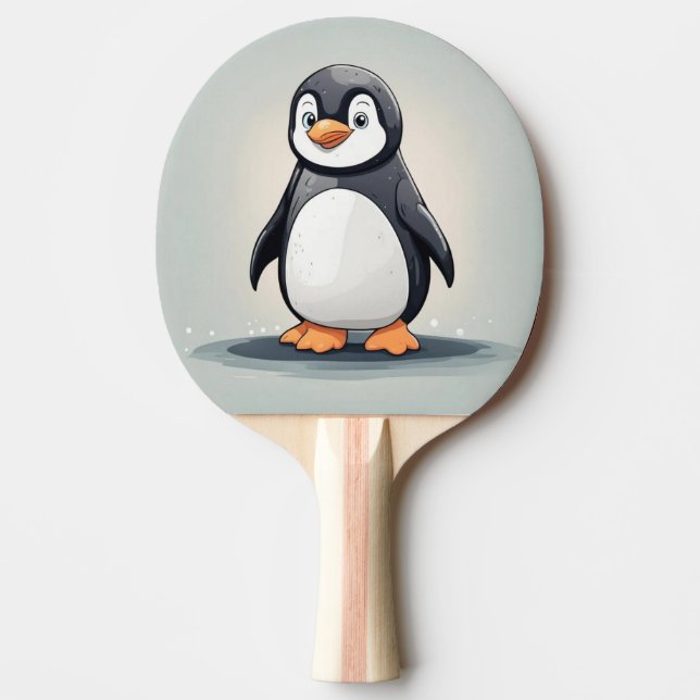 Raquette De Ping Pong adorable petit pingouin (Devant)